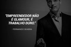 Empreendedor não é glamour, é trabalho duro.